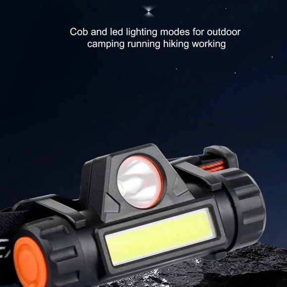 Rechargeable LED Headlamp, Waterproof Flashlight with Magnetic Lightweight, - Picture 2 of 9